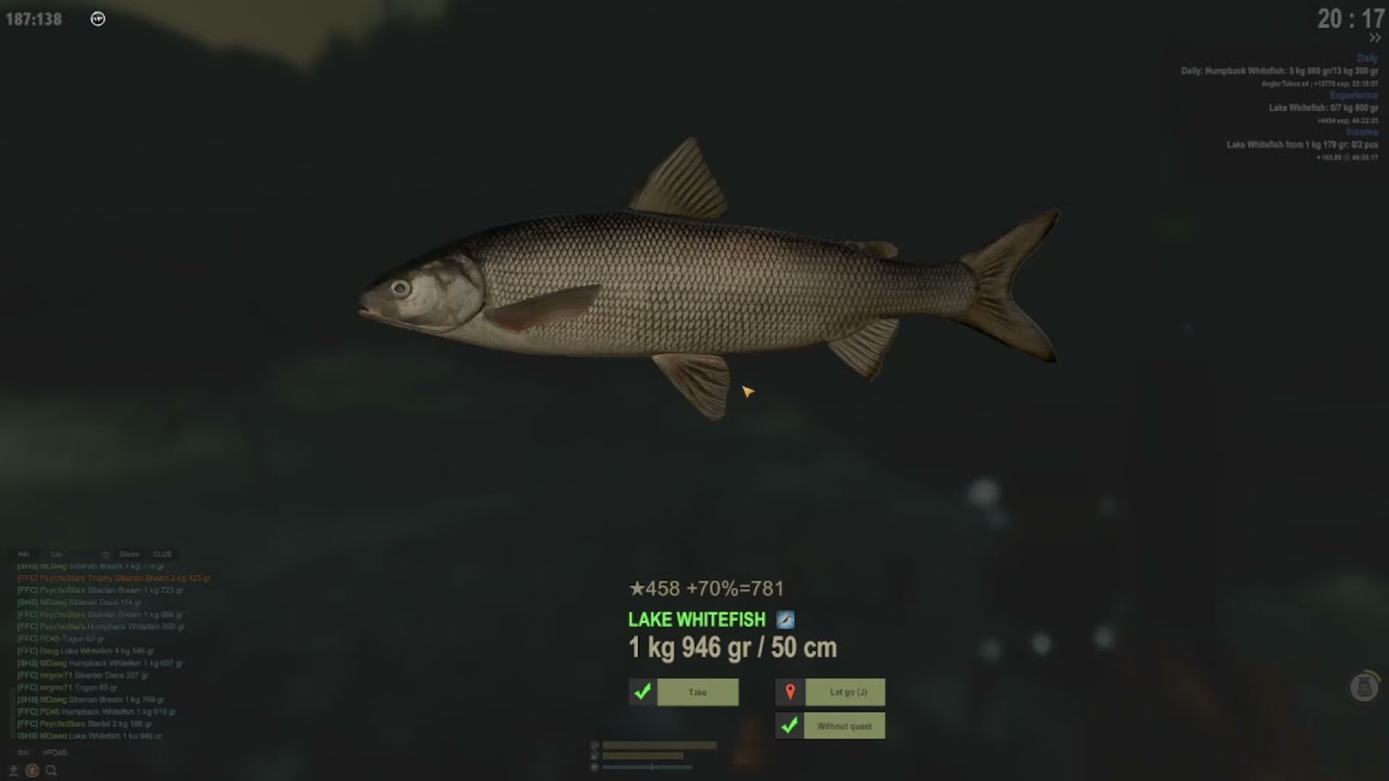 Информация о наградах героя за майское событие Fisher Online