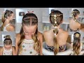 5 peinados fáciles y elegantes para niñas / Peinados comunión/ Flower girl hairstyles turorial