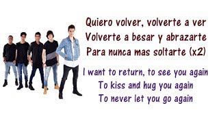 CNCO - Volverte a ver Lyrics English and Spanish - Translations & Meaning - Letras en ingles screenshot 3