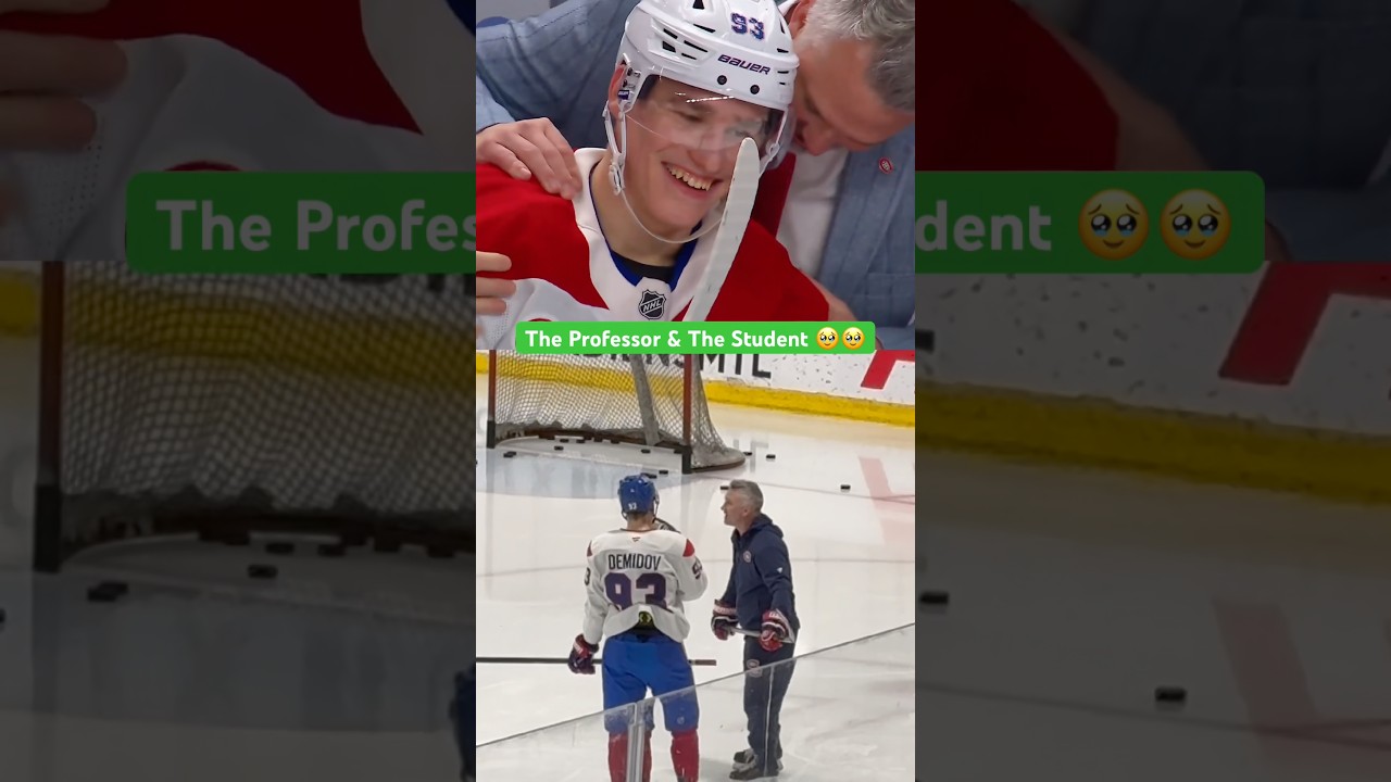 The Professor & The Student 🥹🥹Coach Marty is proud of Demidov 😭