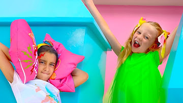 Nastya chỉ cho Evelyn các quy tắc ứng xử và những câu chuyện thú vị khác dành cho trẻ em