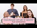 Kiernan Shipka and the Cast of 'Let It Snow' Play Superlatives | Superlatives