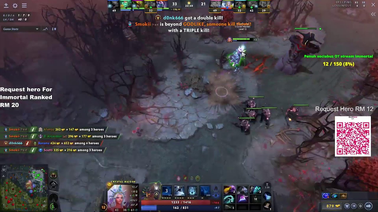 NEW PATCH Dota 2  Live Invoker Play 