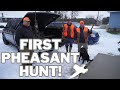 Our first time pheasant hunting!