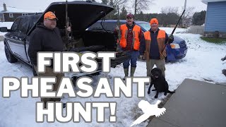 Our first time pheasant hunting!
