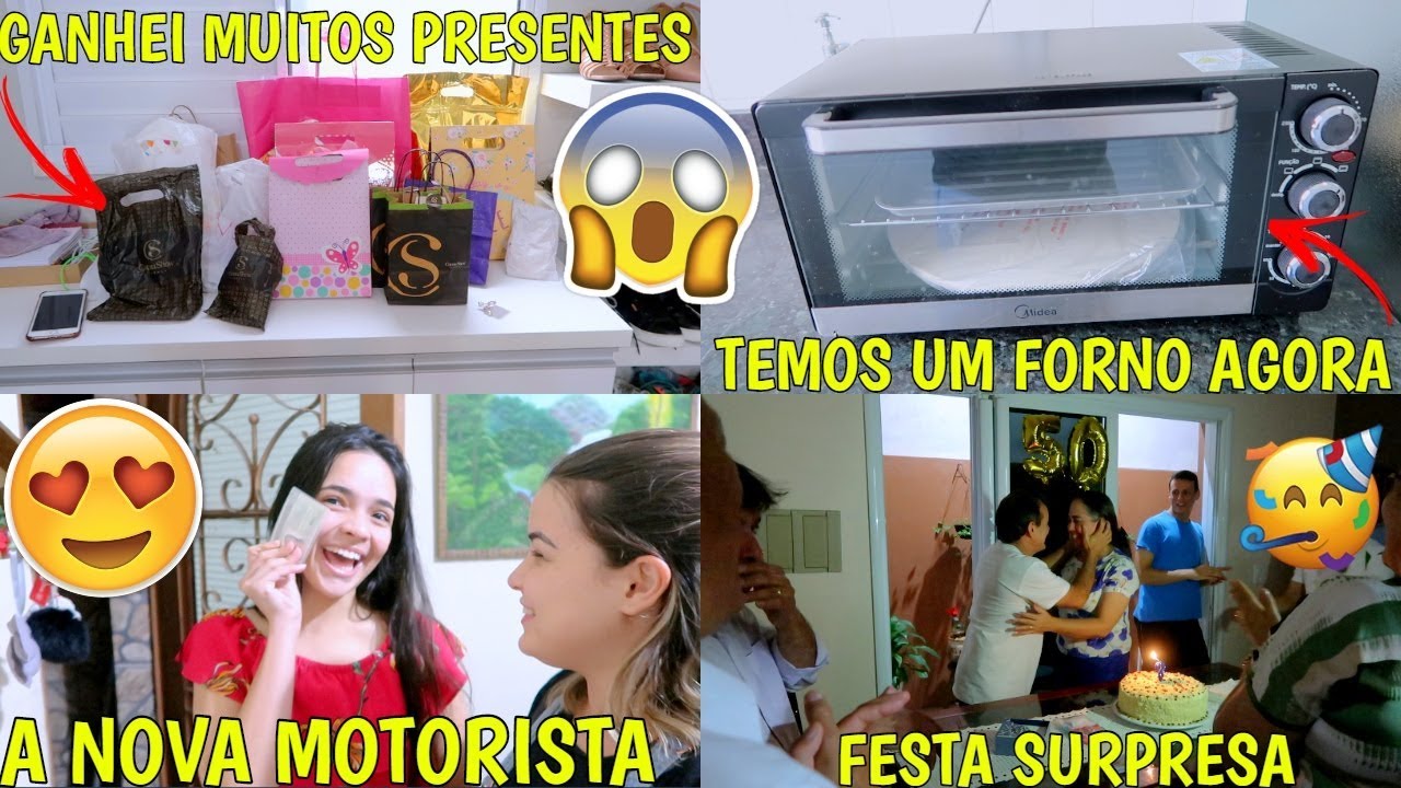 TEMOS UM FORNO, GANHEI MUITOS PRESENTES, CENTRO DE HORTOLÂNDIA E ANIVERSÁRIO DO TIO ♥ - Bruna Paula