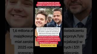 DAWID KACPRZYK 28. LETNI RADNY KO I LEKARZ MILIONER! 1,6 MLN W ROK!