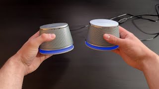The Amazon Basics Stereo 2.0 Speakers are surprisingly good... Profile