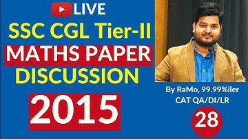 4.3 SSC CGL Tier 2 Maths Paper Discussion | 2015 | Learn Smart Approach