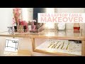 IKEA MAKEOVER! | GOLD AND WHITE MARBLE DIY | IKEA VITTSJO LAPTOP TABLE