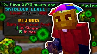 It took 4000 HOURS for me to hit level 480... (Hypixel Skyblock)
