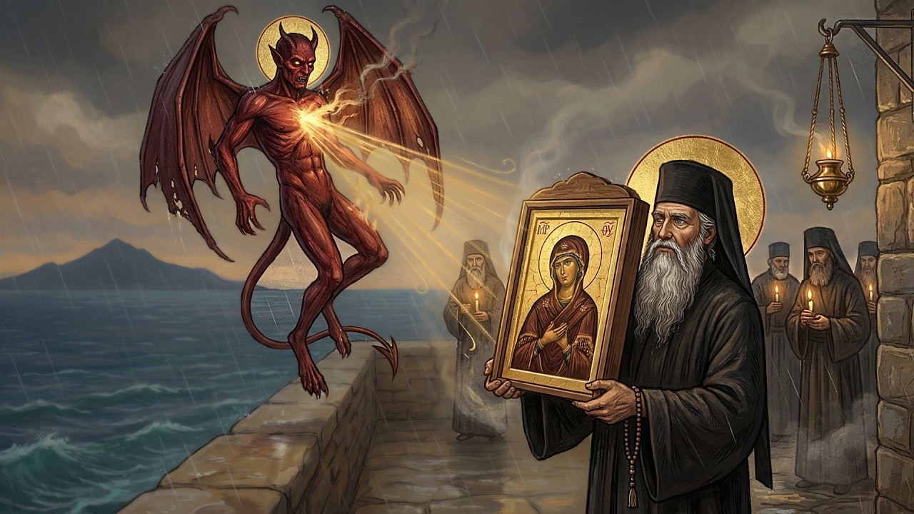 Ночная молитва на Афоне о защите от злых духов.