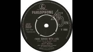 UK New Entry 1963 (241) Matt Monro - From Russia With Love