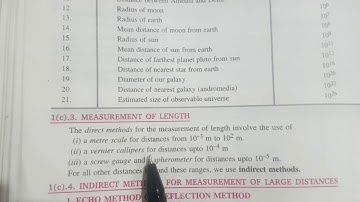 Direct and Indirect methods of Measurement of length in Punjabi| Class11|Physics