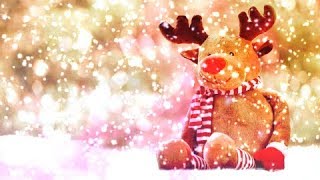 [10 Hours] Plush Rudolf Reindeer in the Snow - Video & Audio Sleigh Bells [1080HD] SlowTV