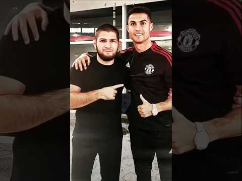 Ronaldo and Khabib. #ronaldo #khabib #ufc #football #muslim #shorts.