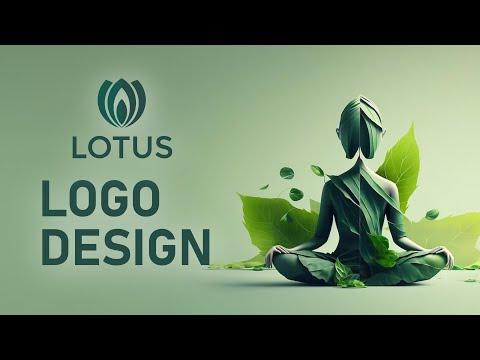 Adobe Illustrator Tutorial for Beginners: Creating a Logo of a Lotus Flower.