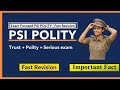 PSI Exam Polity Revision | भारतीय संविधान | Rapid Revision for Rajasthan SI