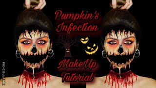 Pumpkin’s Infection || HALLOWEEN SFX MAKEUP TUTORIAL with OPTICAL ILLUSION