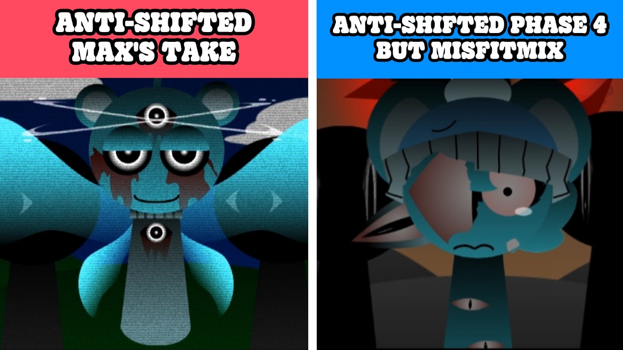Sprunki Anti-Shifted Max's Take: Chapter 1: It Begins vs Anti-Shifted Phase 4 but MisfitMIX