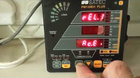 SATEC PM130PLUS setting relay pulse output