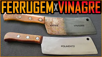 O que é bom para tirar a ferrugem?