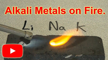 Alkali Metals and Oxygen. See what happens when I burn alkali metals such as lithium and sodium.