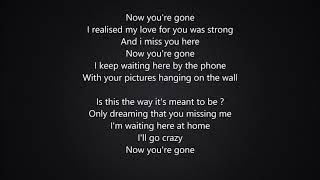 BassHunter - Now you're gone Lyrics/Tekst