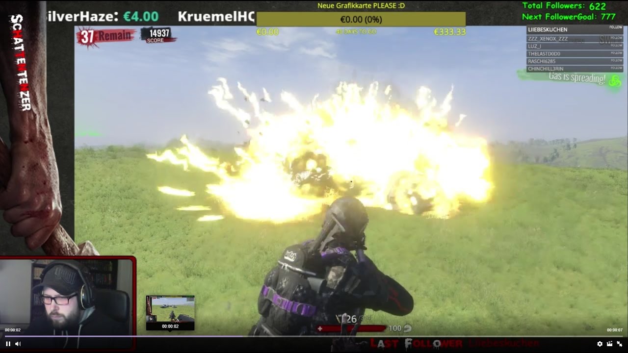 H1Z1 KotK - Massive 5 Cars Explosion