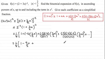 Binomial Expansion : C4 Edexcel January 2013 Q1 : ExamSolutions Maths Revision Tutorials
