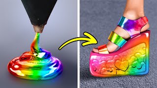 RAINBOW CRAFTS AND ACCESSORIES Brilliant DIY Clothes, Resin, Glue And Clay Ideas