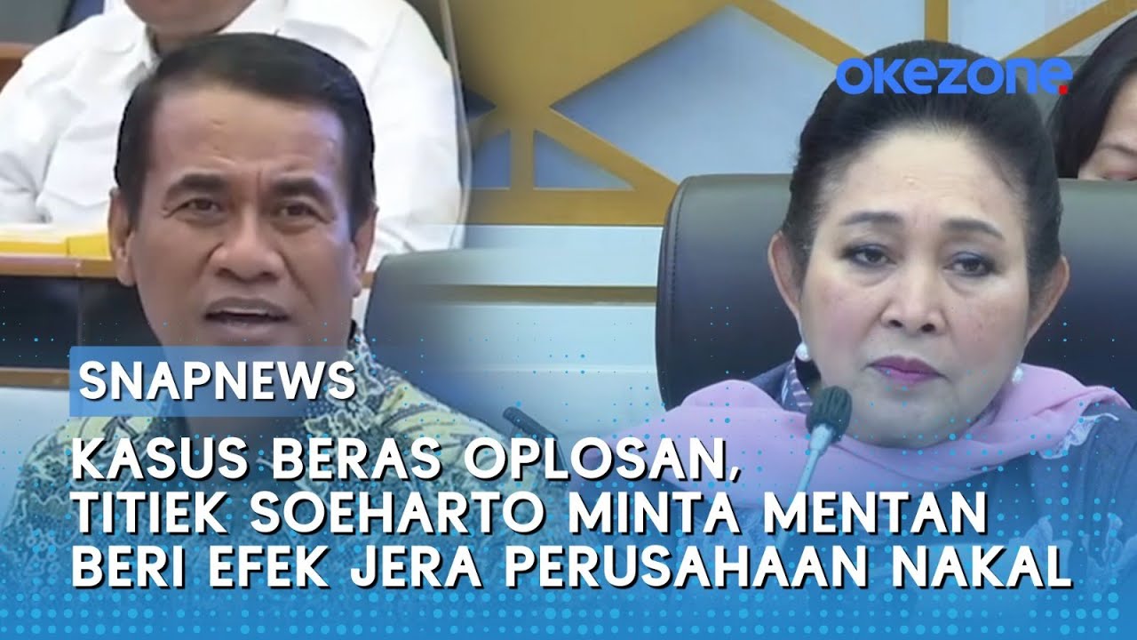 Kasus Beras Oplosan, Titiek Soeharto Minta Mentan Beri Efek Jera Perusahaan Nakal