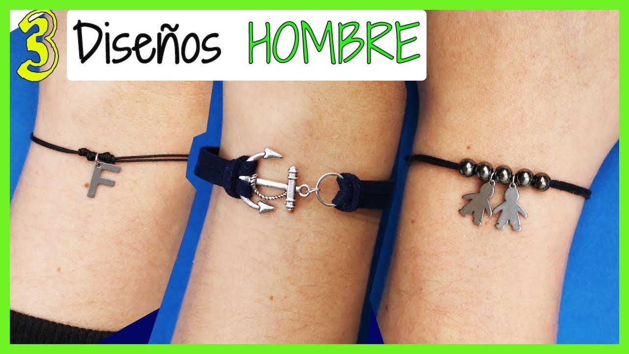 PULSERAS de HILO HOMBRE 🖤 para REGALAR 🎁 YouTube