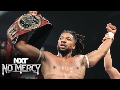 Trick Williams celebrates winning the NXT North American Title!: NXT No Mercy 2023 highlights