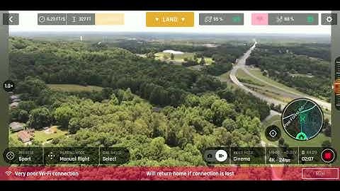 Parrot Anafi Range Test(wifi congested)