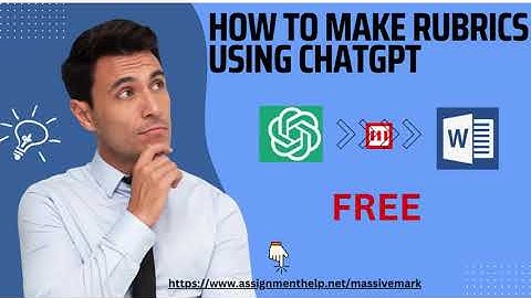 How to make rubrics using ChatGPT : MassiveMark PlayGround