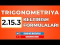 73-Dars. 2.15.3 Keltirish Formulalari