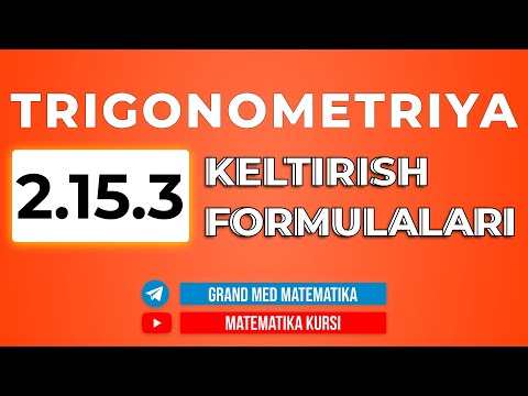 73-Dars. 2.15.3 Keltirish Formulalari