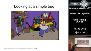 Spotkanie 85: Maciej Jędrzejewski - Unit testing w .NET