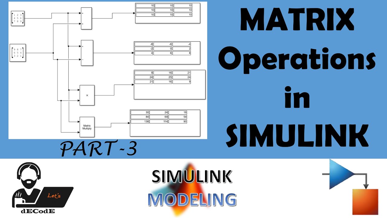 matrix assignment simulink