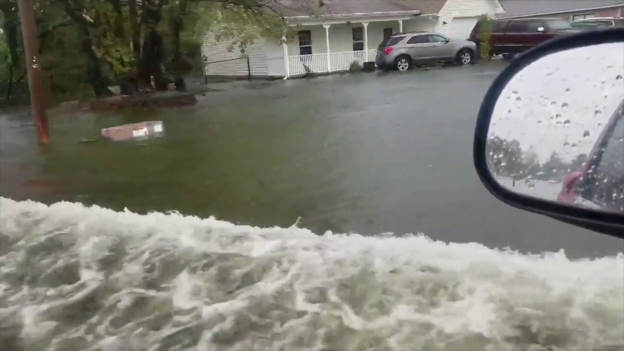 Flooding in Havelock, NC. Hurricane Florence. September 14, 2018. YouTube