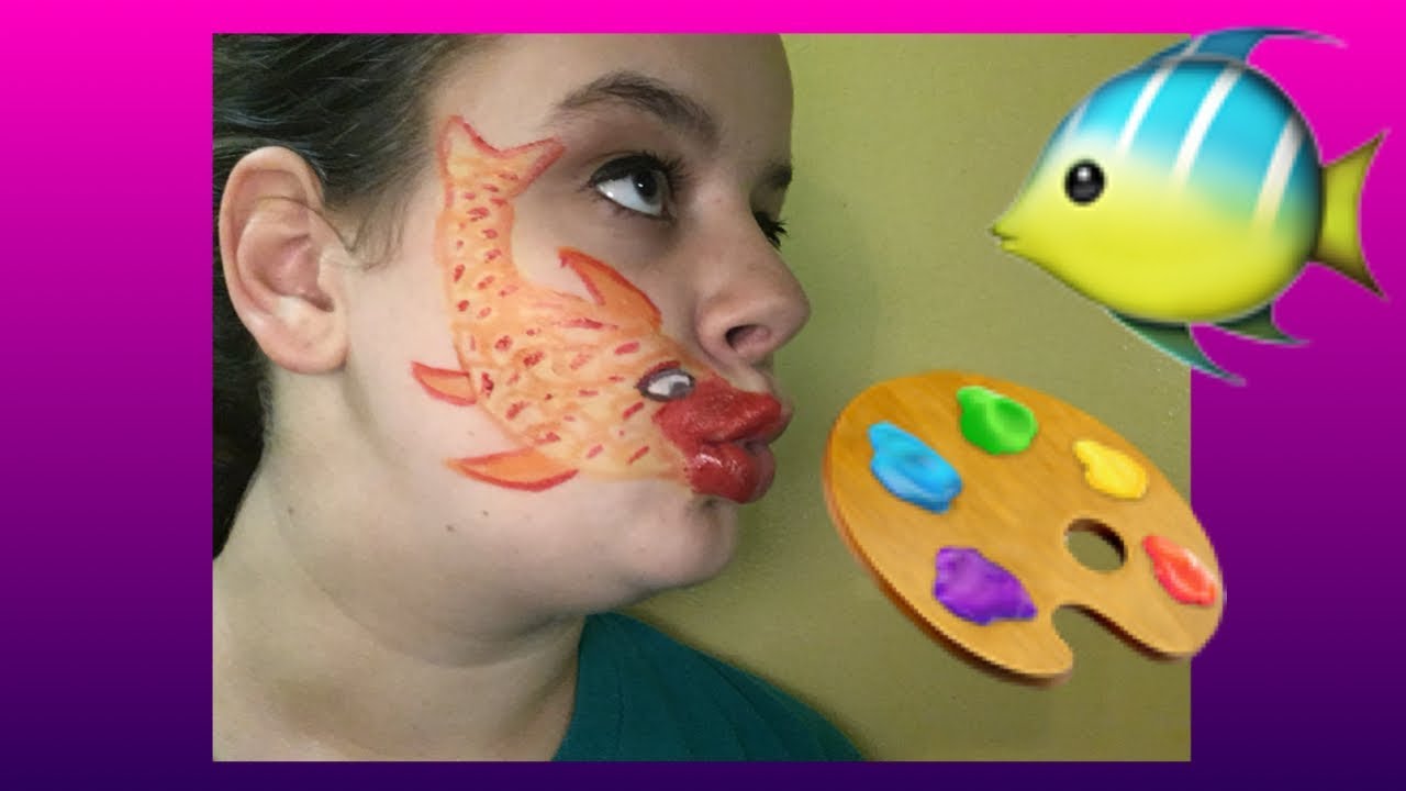 Easy Fish Face Paint Tutorial 