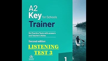 A2 Key for Schools Trainer Listening Test 3