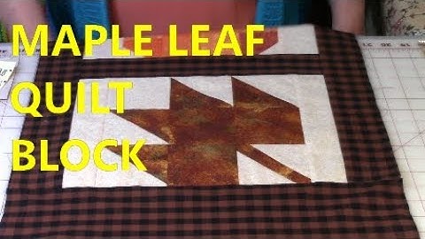 Maple Leaf Quilt Block