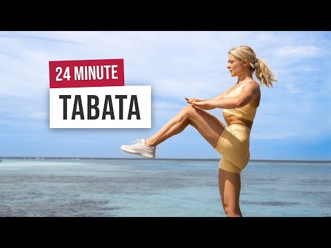 24 MIN TABATA HIIT Full Body - Super Sweaty Workout - No Equipment, No Repeat, Home Workout