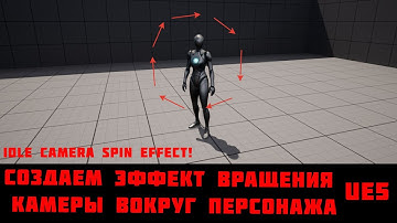 Создаем вращение камеры вокруг персонажа при отсутствии движения UE5