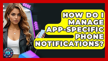 How Do I Manage App-specific Phone Notifications? - Phone Fix and Features