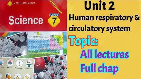 AFAQ sun series Science Class 7 Unit 2| Human respiratory and circulatory system chap All lectures