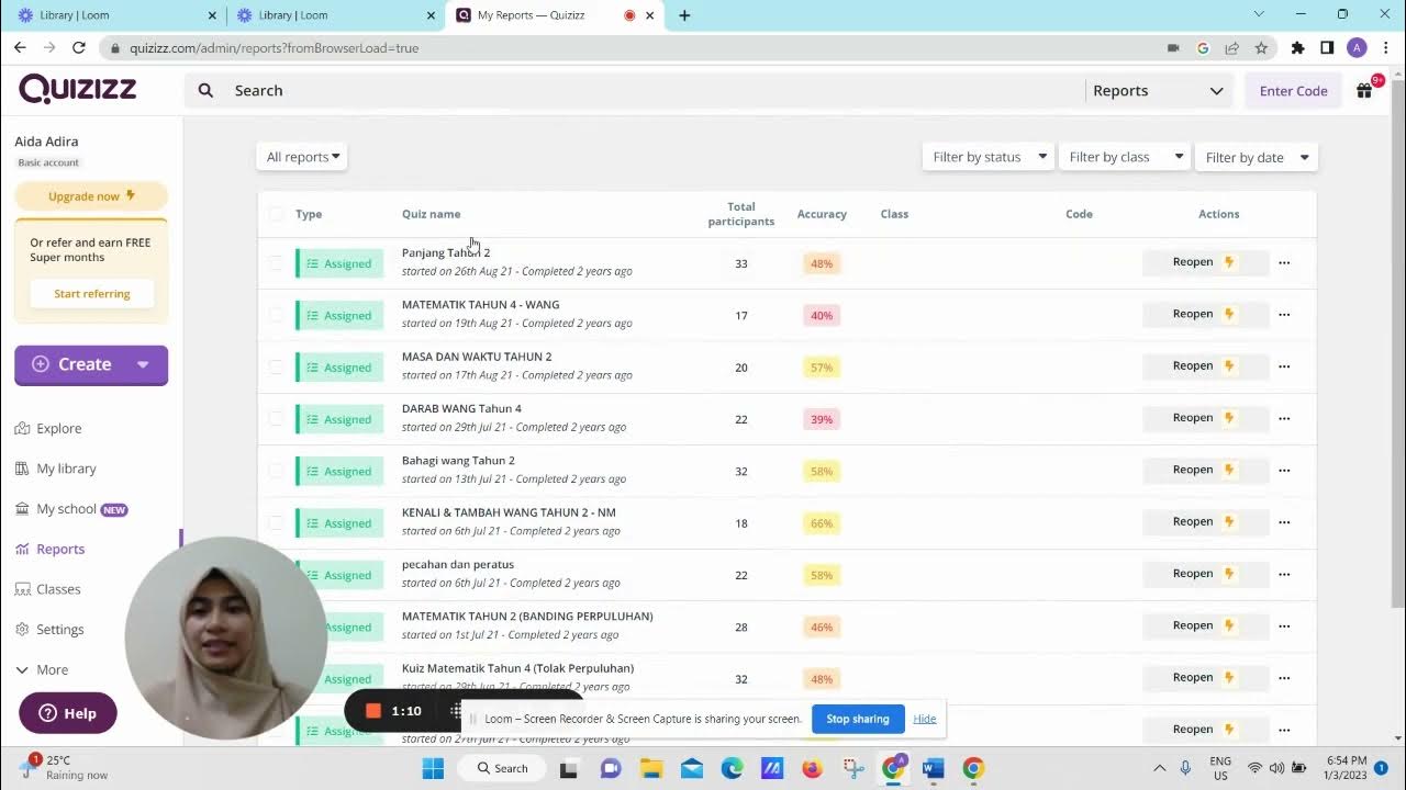Accessing student score in Quizizz YouTube