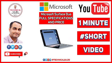 Microsoft Surface Duo Phone Specification | Microsoft Surface Duo Price | #SHORTS | TECHNICAL SAJID